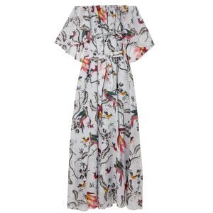 Erdem Printed Light Blue Algarve Maxi Dress Size 6 NWT